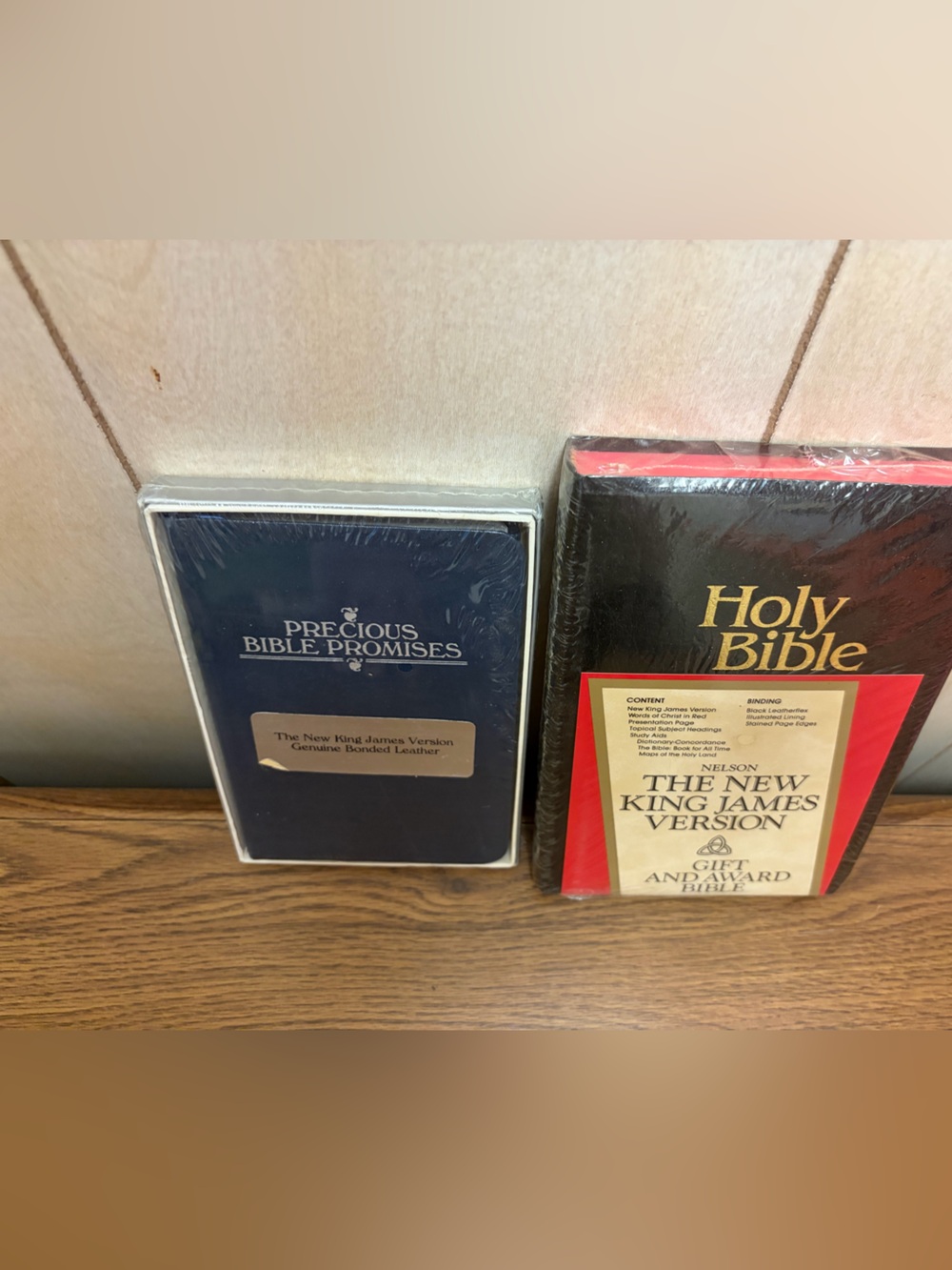 Holy Bible & Precious Bible Promises - Black New King James Version (Set)